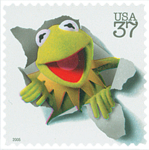 3944a - 2005 37c Jim Henson & The Muppets: Kermit the Frog