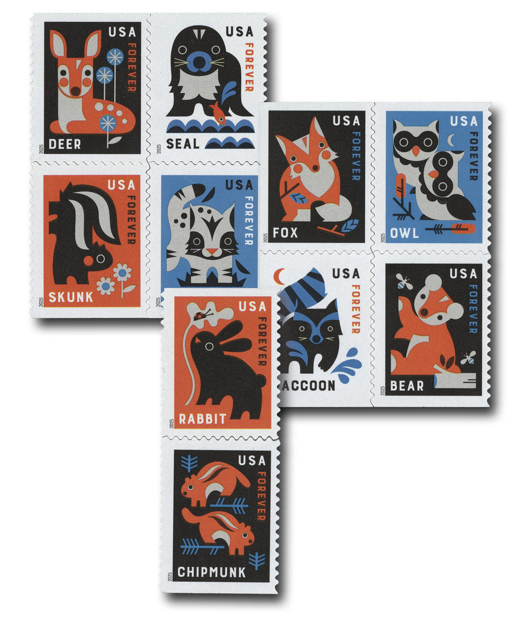 6006-15 - 2025 First-Class Forever Stamps - Baby Wild Animals