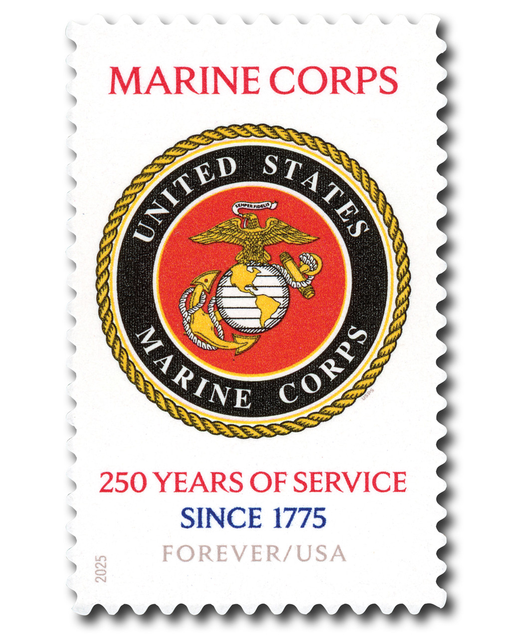 United States Marine Corps 記念１トロイオンス 6005 - 2025 First-Class Forever Stamp - US Marine Corps 250th