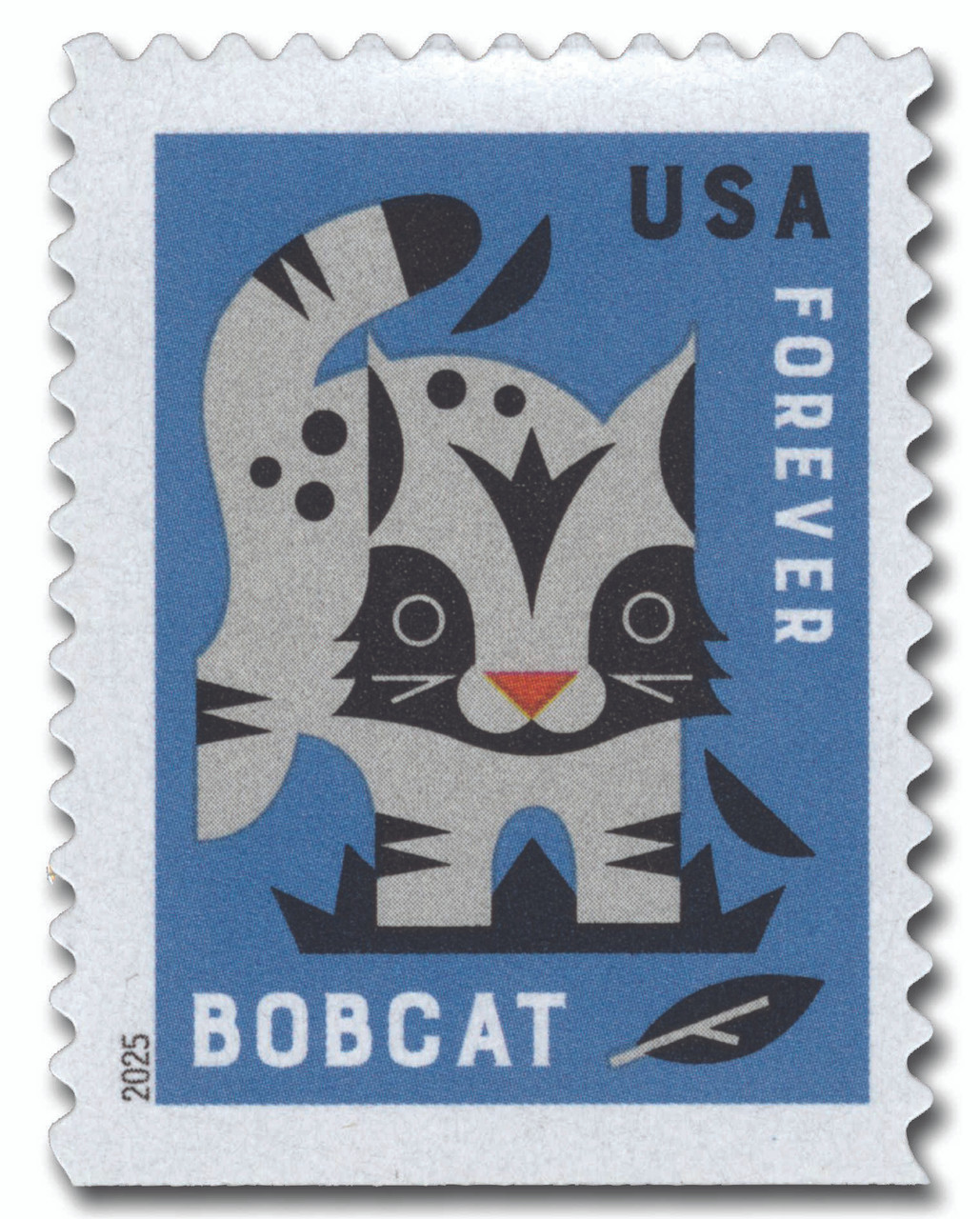 6014 - 2025 First-Class Forever Stamp - Baby Wild Animals: Bobcat