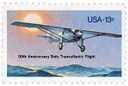 1710 - 1977 13c Lindbergh Flight-50th Anniversary