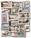 M11718 - 1930-50 Spanish and Mexico Seal and Poster Stamps, Set of 15