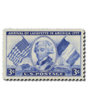 1010 - 1952 3c Arrival of Lafayette in America