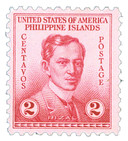 PH383 - 1935 2c Jose Rizal, Rose, Philippine Islands