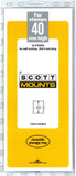 SM949 - Scott Mount 265 x 40mm (10.43 x 1.57") US Postal People Standard, Standard and Semi-Jumbo Commemorative Strip  10 pack