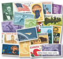 DB202 - 100 Mint US Stamps plus Catalog & Tongs