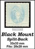 MM2150 - 33x33mm 1 Black Split-Back Mount