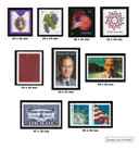 MM600 - 450 Black Mounts, Split-back, for Self-adhesive Stamps