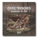 MFN300 - 2014 $5 First Trenches, September 15, 1914: Soldiers with a Trench Mortar, Mint Souvenir Sheet, Bequia