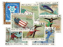 189-96 - 1967 Ras Al Khaima - 1968 Grenoble Olympics, Complete Set of 8