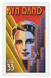 3308 - 1999 33c Literary Arts: Ayn Rand