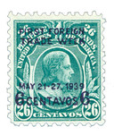 PH450 - 1939 6c Philippines, on 26c Philippines, blue green