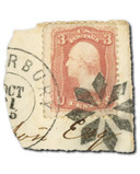 MA2161 - #65, 1861-62 3c Washington, Rose, Perf. 12, Waterbury, CT Cancel
