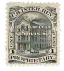 RS170a - 1862-71 1c Dr. J. H. McLean, Black, Old Paper