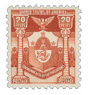 PH432 - 1937 20p Arms of City of Manila, Henna Brown, Commonwealth of the Philippines