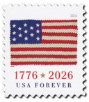 NW2627 - 2026 First-Class Forever Stamp - Flag (BCA Sheet Stamp)