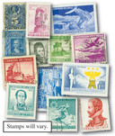 Collection of 400 Different Stamps from Chile