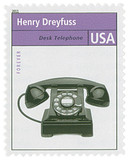 4546f - 2011 First-Class Forever Stamp - Pioneers of American Design: Henry Dreyfuss - Desk Telephone