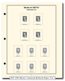 M8104 - 3-Volume American Heirloom Album and 200 Used US Stamps