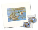 38488 - 1996 Denmark Duck Shovelers Unframed Signed Print