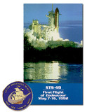 35548 - 1996 Endeavour Shuttle Medallion w/Folder