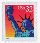 3122E - 1997 32c Statue of Liberty, Booklet Single