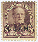 G7 - 1899 8c William T. Sherman, Violet Brown, Guam Black Overprint