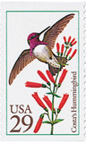 2644 - 1992 29c Hummingbirds: Costa's