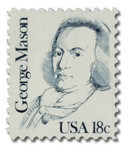 1858 - 1981 18c Great Americans Series: George Mason