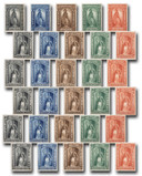 PR9-32TC4 - 1881 Complete Set of 2c-$60 Newspaper Atlanta Plate Proofs - Every Color and Denomination - Get All 120 Proofs