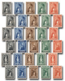 PR9-32TC4 - 1881 Complete Set of 2c-$60 Newspaper Atlanta Plate Proofs - Every Color and Denomination - Get All 120 Proofs