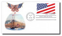 U703 - 2026 First-Class Forever Stamped Envelope - Diagonal U.S. Flag, First Day Cover