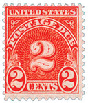 J81 - 1931 2c Postage Due, Dull Carmine, Perf. 11x10.5, Unwatermarked