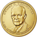 CNPRES34P -  2015 $1.00 President Dwight D. Eisenhower, D Mint