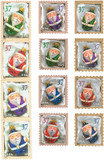 3883-3894 - 2004 37c Santa Ornaments, collection of 12 stamps