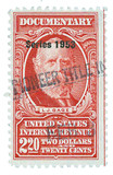 R637 - 1953 $2.20 U.S. Internal Revenue Stamp, Carmine