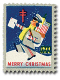 WX118 - 1944 National Tuberculosis Association Christmas Seal, perf. 12.5x12