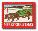 WX135 - 1947 National Tuberculosis Association Christmas Seal, Perf. 12x12.5