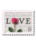 3551 - 2001 57c Love Series: Rose & Love Letter