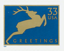 3361 - 1999 33c Christmas: Reindeer, blue, Perf. 11.25