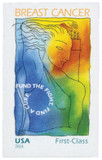 B5a - 2014 Non-Denominated, 49c & 11c Surtax Semipostal Imperforate - Breast Cancer Research