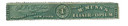 RS208b - 1871-77 1c A. B. & D. Sands, Green, Silk Paper