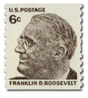 1305 - 1968 6c Prominent Americans: Franklin D. Roosevelt, Vertical Perf. 10, Coil