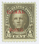 CZ70 - 1925 ½c Nathan Hale, Olive Brown, Red Canal Zone Overprint Type A