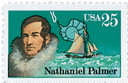 2386 - 1988 25c Antarctic Explorers: Nathaniel Palmer, Black Omitted Error