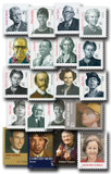3420/5699 - 2000-22 Distinguished Americans, Set of 20 Stamps