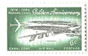 CZC36 - 1964 6c Canal Zone Airmail, Jet Over Cristobal, Green & Black