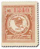 10T6 - 1905 North American Telegraph Company, Red Brown