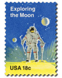 1912 - 1981 18c Space Achievement: Exploring the Moon