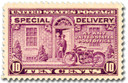 E15 - 1927 10c Special Delivery, Motorcycle Delivery, Gray Violet,  Perf. 11x10.5